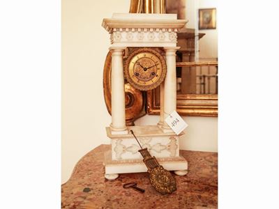 Orologio da Camino in Alabastro