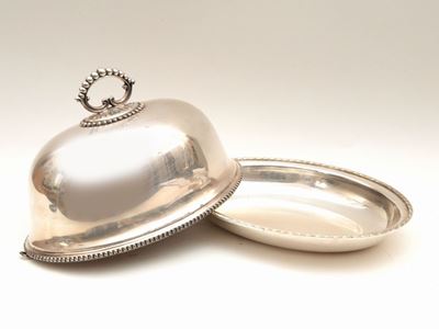 Cloche in Metallo Argentato
