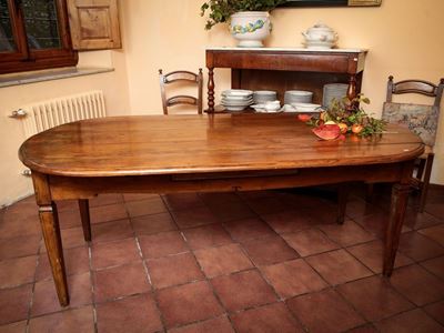 Tavolo Rustico a Bandelle in Legno Tenero