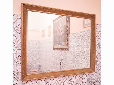 Specchiera con Cornice in Legno Dorato