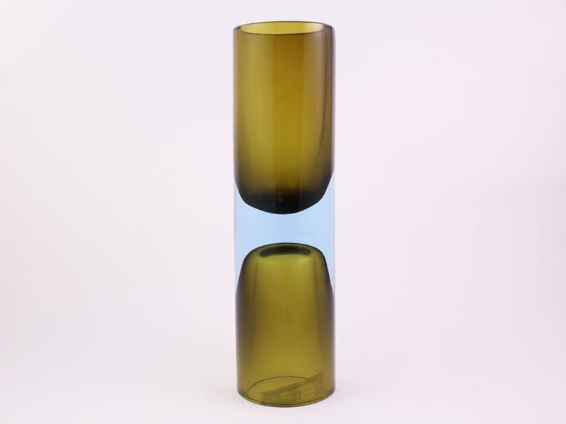 Vaso "clessidra" in Vetro Sommerso, Antonio da Ros per Cenedese, Murano 1960 Circa