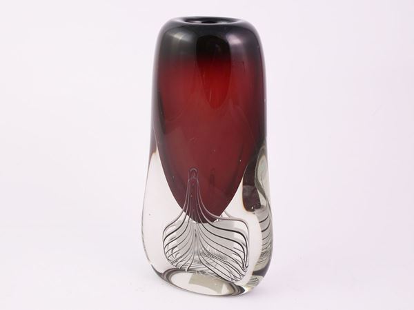 Gino Cenedese - Submerged glass vase, Murano around 1960