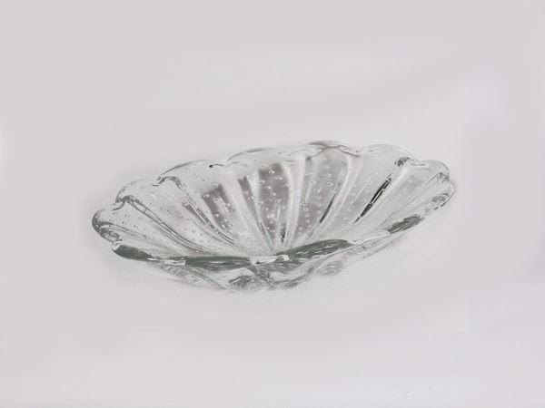 Crystal bowl  (Murano, 20th century)  - Auction Furniture and Paintings from the Gamberaia Castle in Florence - Maison Bibelot - Casa d'Aste Firenze - Milano