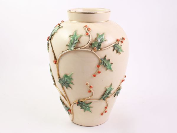 Ceramic vase, Colonnata Sesto Fiorentino  - Auction Furniture and Paintings from the Gamberaia Castle in Florence - Maison Bibelot - Casa d'Aste Firenze - Milano