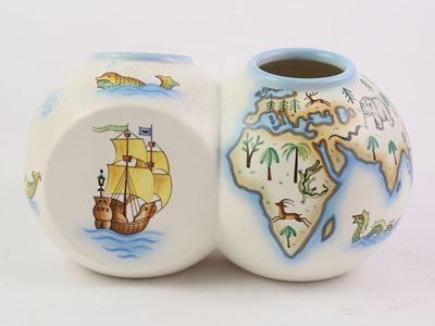 Vaso "terra" in Ceramica, Mario Sturani per Lenci