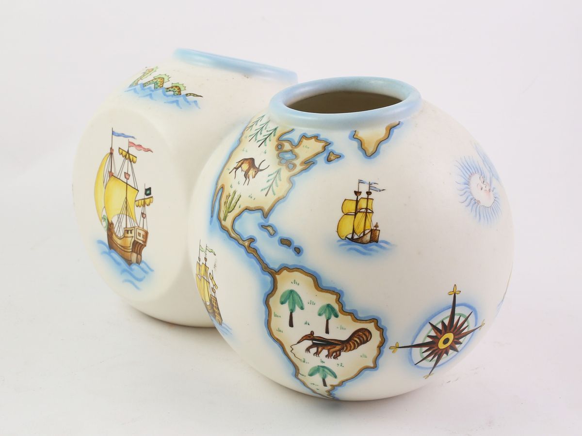 Vaso "terra" in Ceramica, Mario Sturani per Lenci