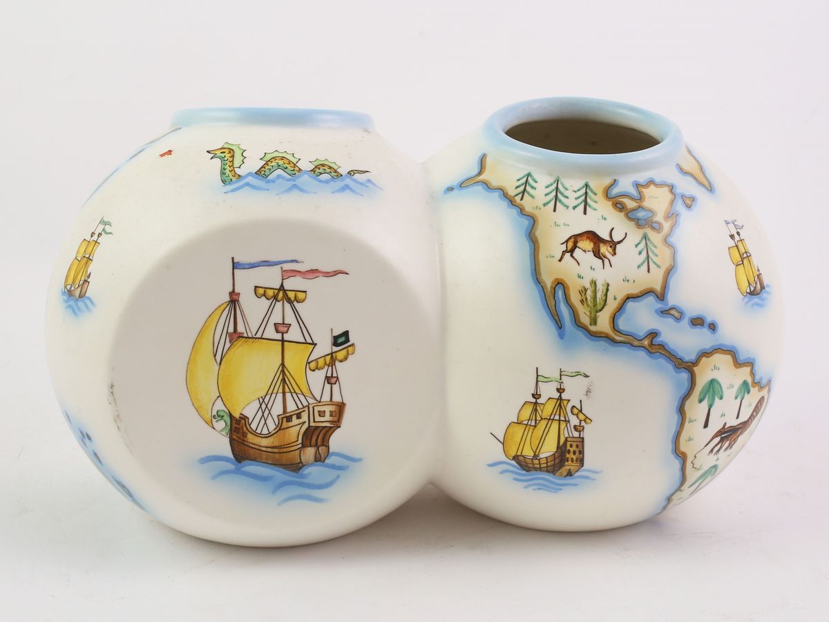 Vaso "terra" in Ceramica, Mario Sturani per Lenci