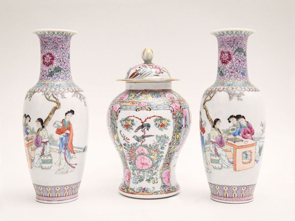 Lot of porcelain chinoiserie
