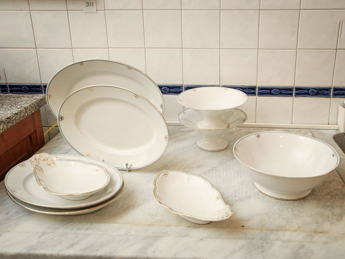 Servizio di Piatti in Porcellana, Art Decò, Richard Ginori