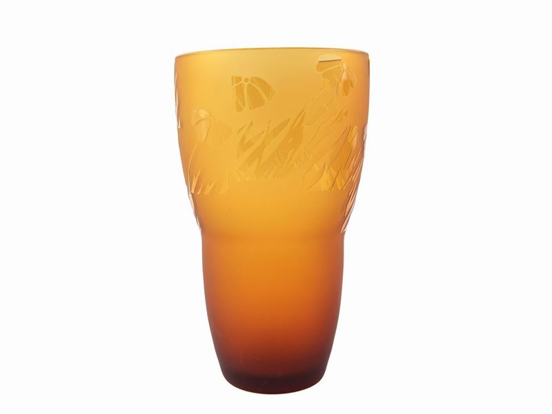 Vaso in Vetro Color Ambra