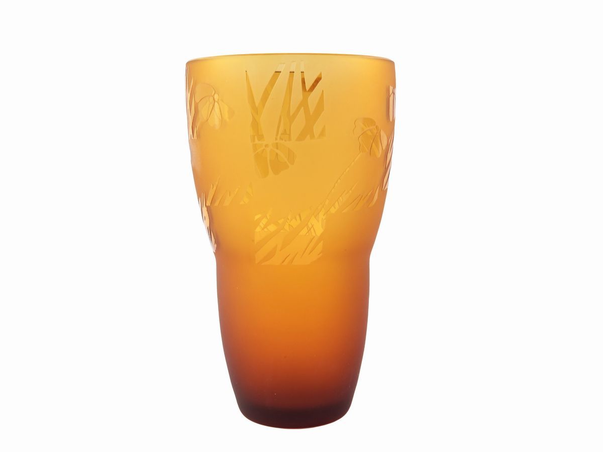 Vaso in Vetro Color Ambra