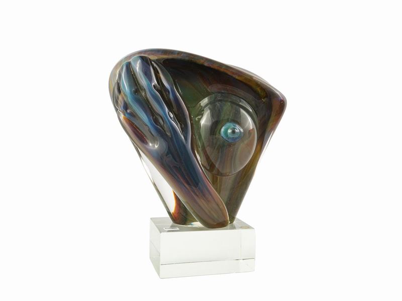 Scultura Raffigurante Busto Femminile con Mano