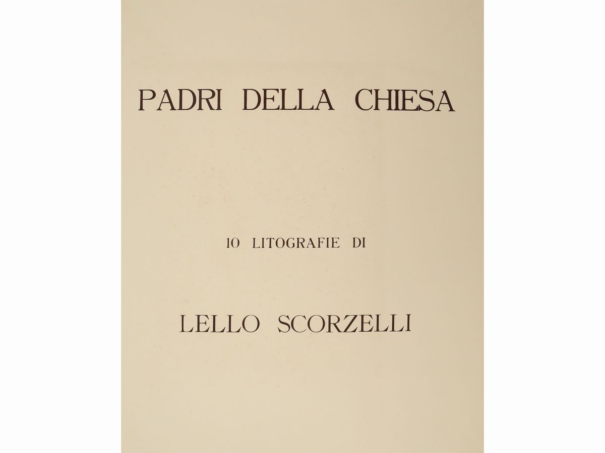 Lello Scorzelli - Padri della Chiesa: 10 Litografie