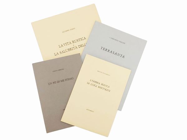 Quattro libri d'artista  - Asta La collezione Bucciarelli: dipinti, grafiche, edizioni d'artista - Maison Bibelot - Casa d'Aste Firenze - Milano