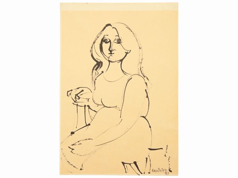 Domenico Cantatore - Figura Femminile 1951