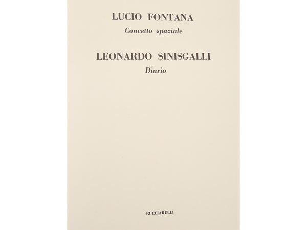 Lucio Fontana - Concetto spaziale - Leonardo Sinisgalli, Diario