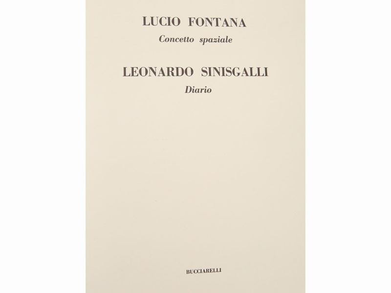 Lucio Fontana - Concetto Spaziale - Leonardo Sinisgalli, Diario