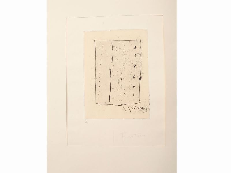Lucio Fontana - Concetto Spaziale - Leonardo Sinisgalli, Diario