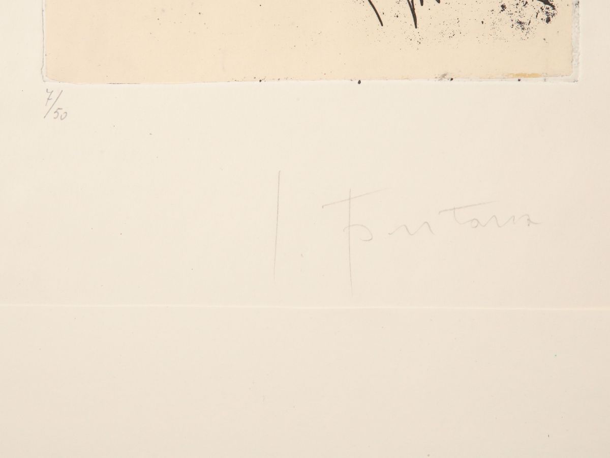 Lucio Fontana - Concetto Spaziale - Leonardo Sinisgalli, Diario