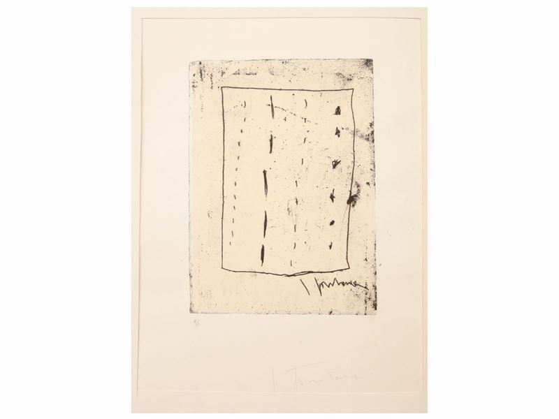 Lucio Fontana - Concetto Spaziale - Leonardo Sinisgalli, Diario