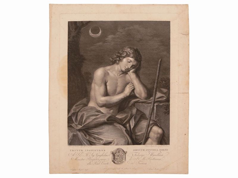 Antonio Morghen - Uritur Inspiciens Sopitum Cynthia Somno, Giovanni Francesco Barbieri Detto Guer...