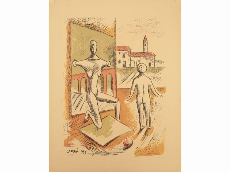 Carlo Carrà - Manichino e Bambola 1953