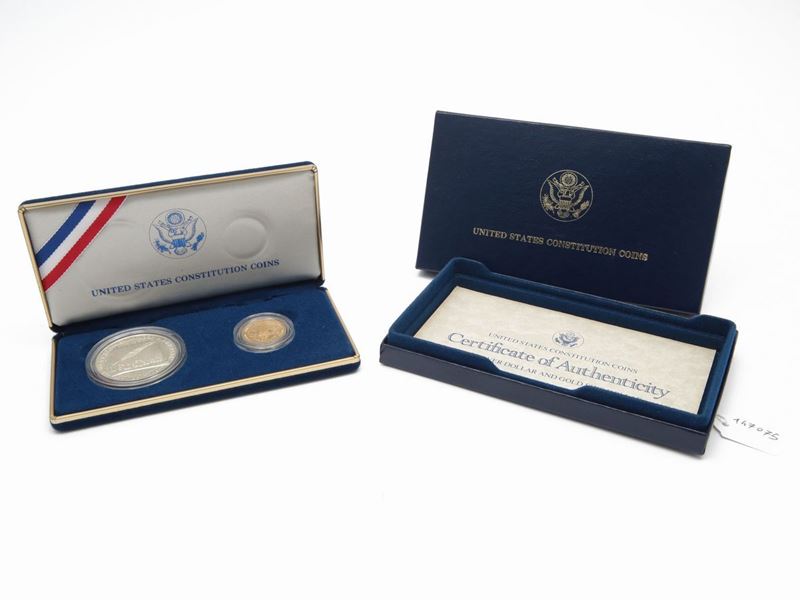 Una Serie da 1 e 5 Dollari in Argento e Oro