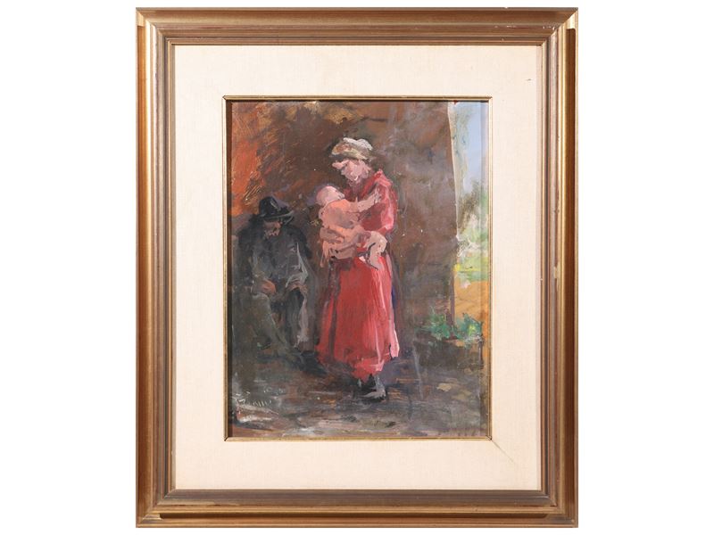 Francesco Bausi - Donna con Bambino e Vecchio