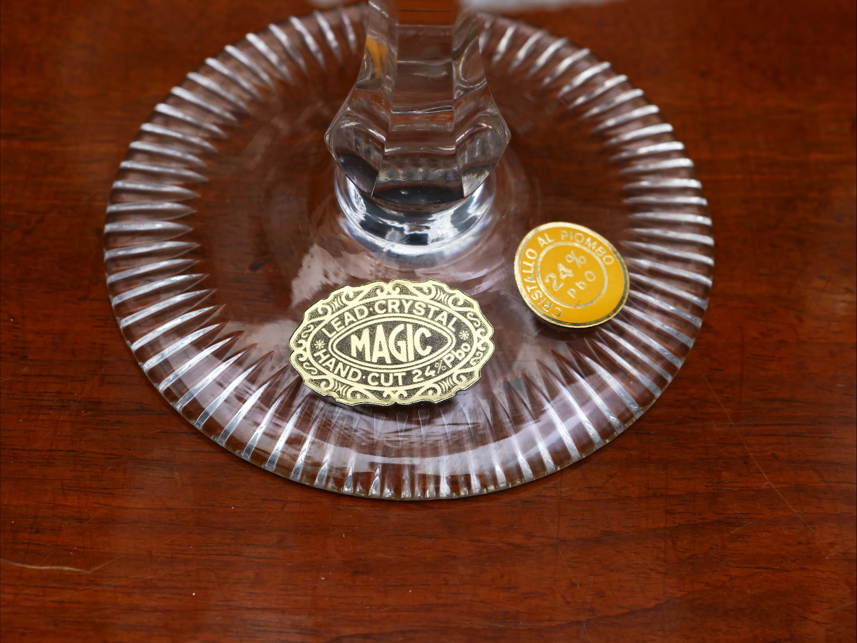 Servizio di Bicchieri in Cristallo Molato