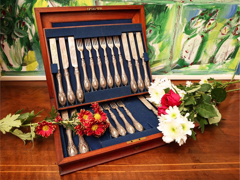 Servizio di Posate in Argento 925/1000, Henry Wilkinson & Co Ltd