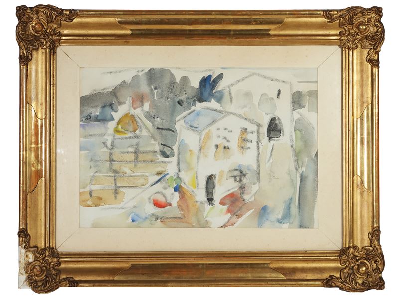 Enzo Pregno - Scorcio di Case