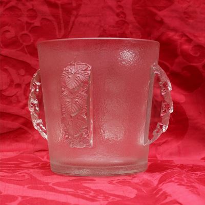 Secchiello da Ghiaccio Epernay in Vetro Bianco Pressato, R. Lalique