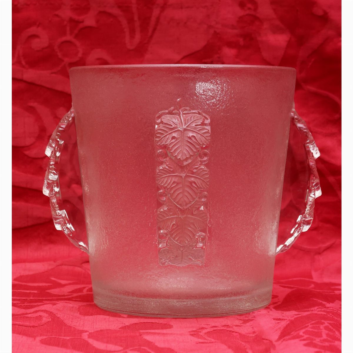 Secchiello da Ghiaccio Epernay in Vetro Bianco Pressato, R. Lalique