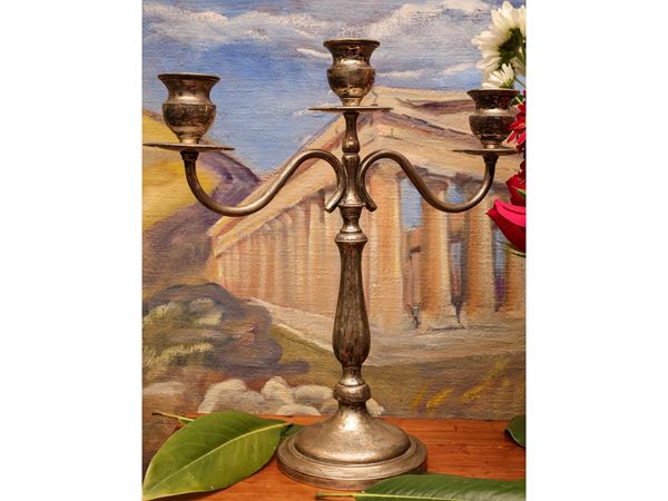 Candelabro in argento