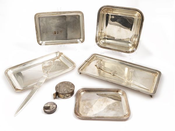 Accessori da scrivania in argento