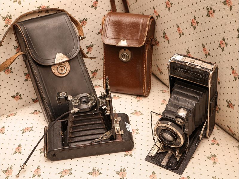 Due Macchine Fotografiche Vintage Kodak e Voigtlander