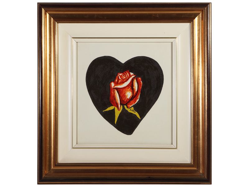 Da Renato Guttuso - Rosa Rossa e Natura Morta con Peperoncino