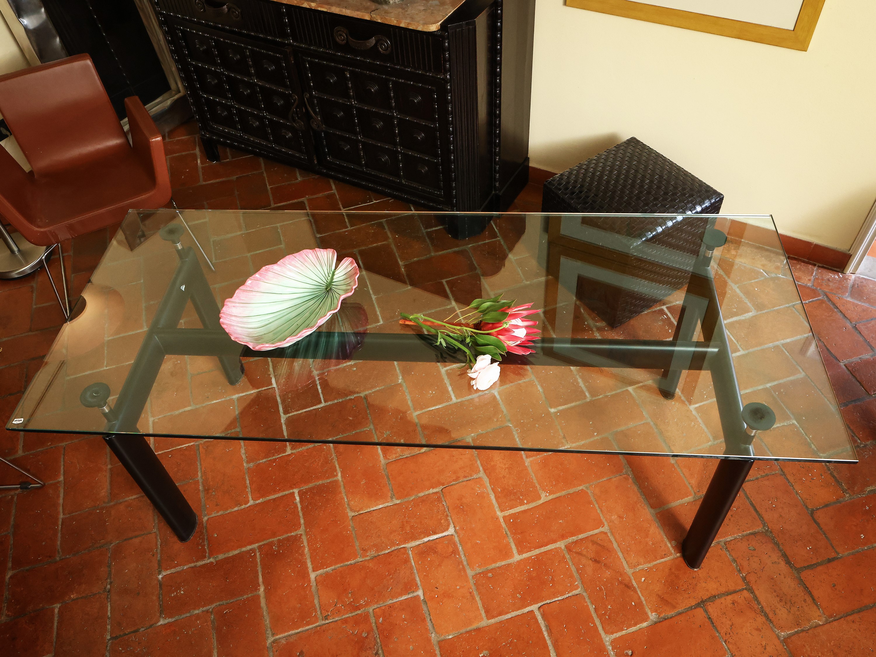 Le Corbusier, Pierre Jeanneret, Charlotte Perriand - Tavolo Lc6 Produzione Cassina, Anni Ottanta