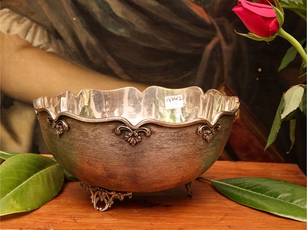 Cestino porta bonbon in argento