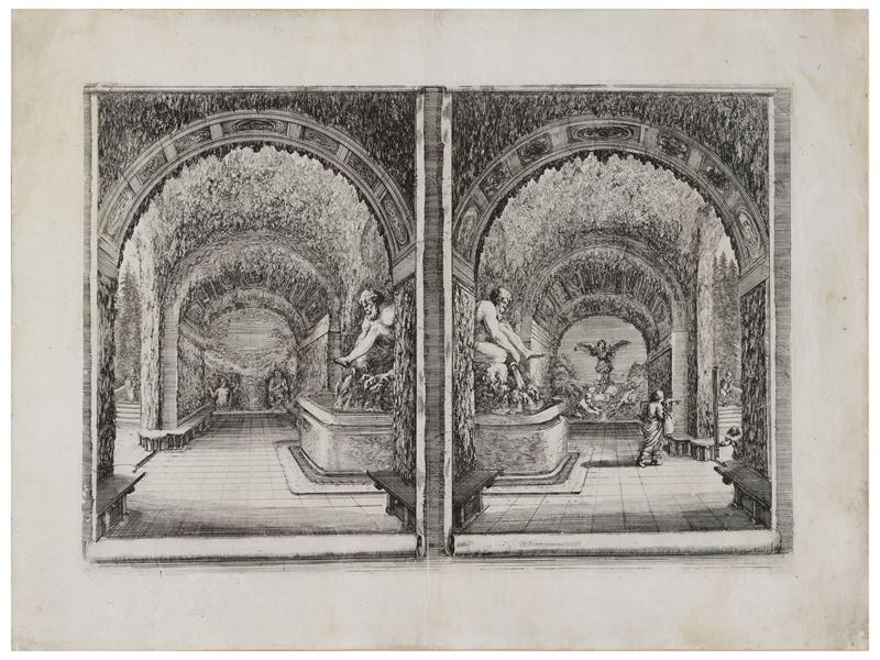 Stefano della Bella - Vedute della Villa Medicea di Pratolino