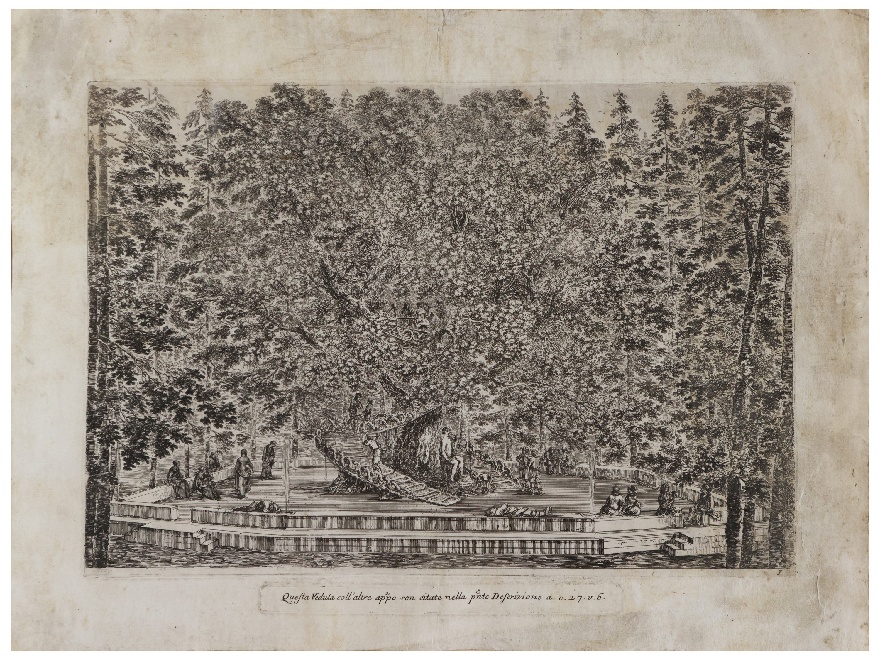 Stefano della Bella - Vedute della Villa Medicea di Pratolino
