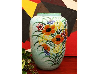 Vaso in Terracotta Smaltata, Zaccagnini