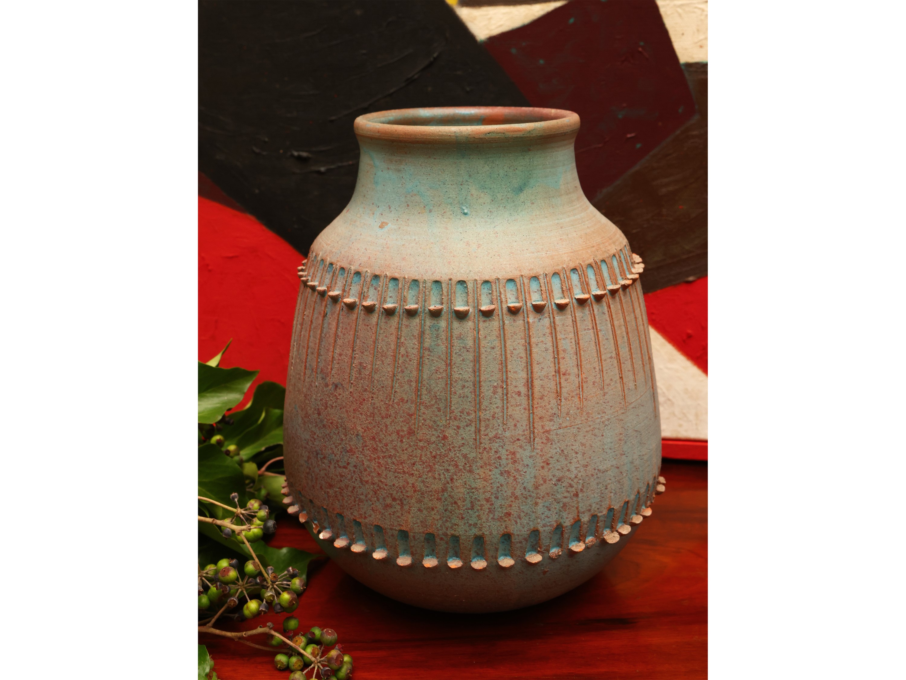 Vaso in Terracotta, Giuseppe Silecchia 1955