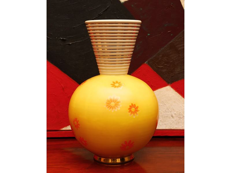 Vaso in Terracotta Smaltata, Pucci Umbertide