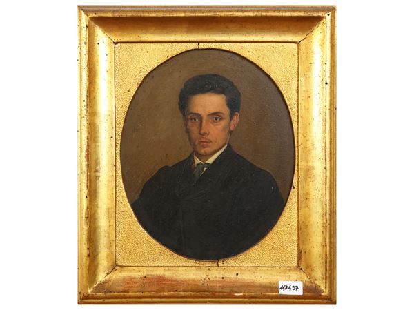 Scuola italiana dell'inizio del XX secolo - Ritratto maschile