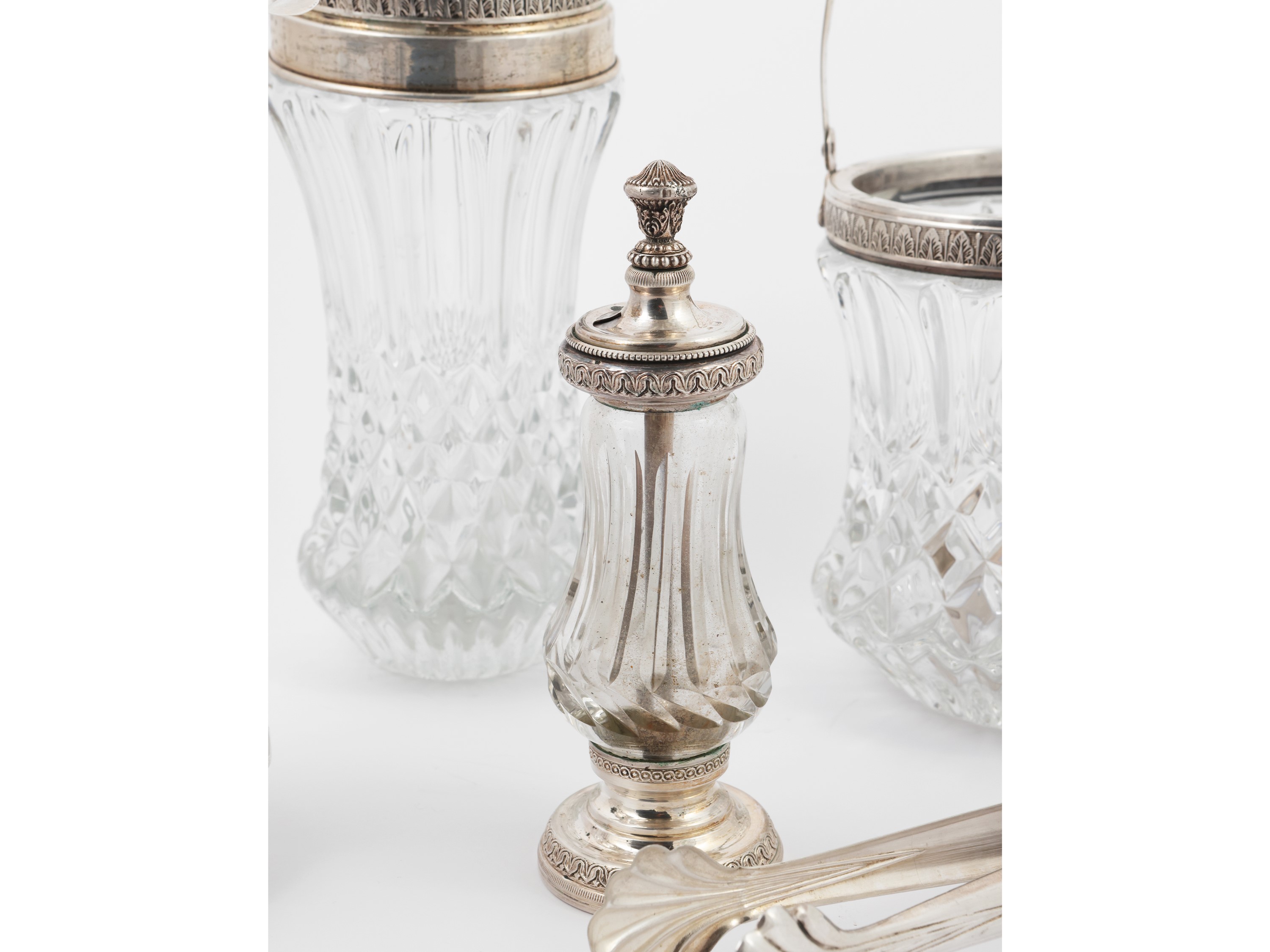 Set da Cocktail in Argento e Cristallo, Firenze Fratelli Fossi