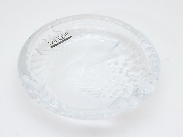 Posacenere Poisson in cristallo Lalique