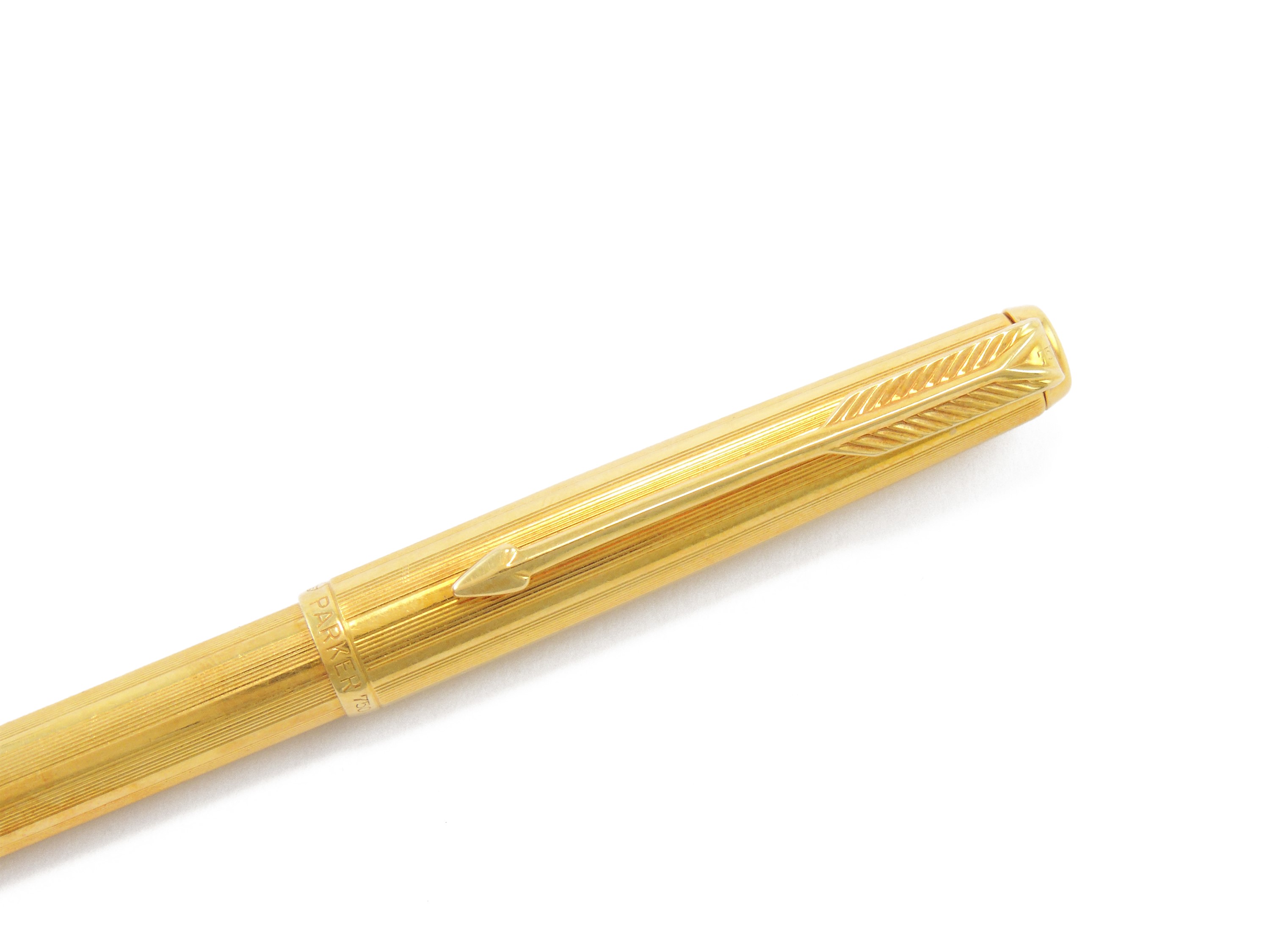 Penna Sferografica Parker Laminata in Oro Giallo