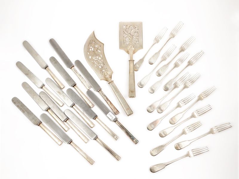 Set di Posate da Dolce in Argento