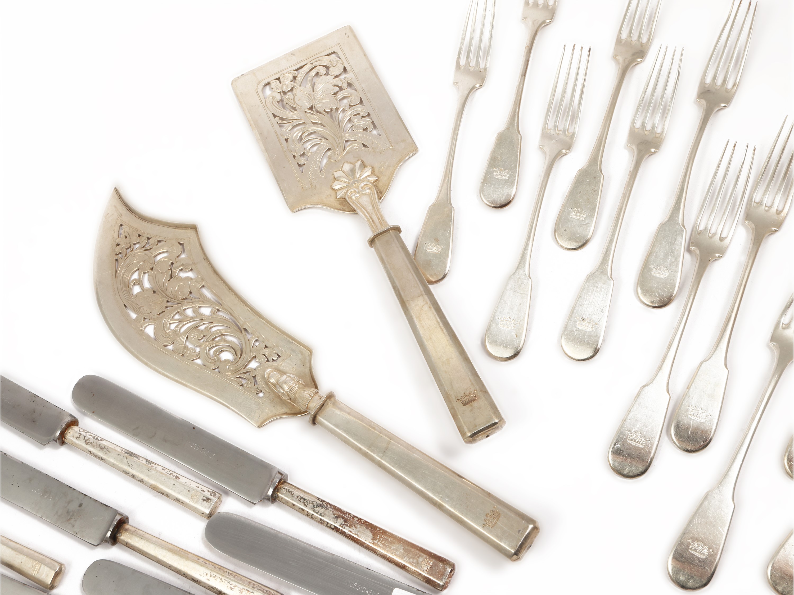 Set di Posate da Dolce in Argento